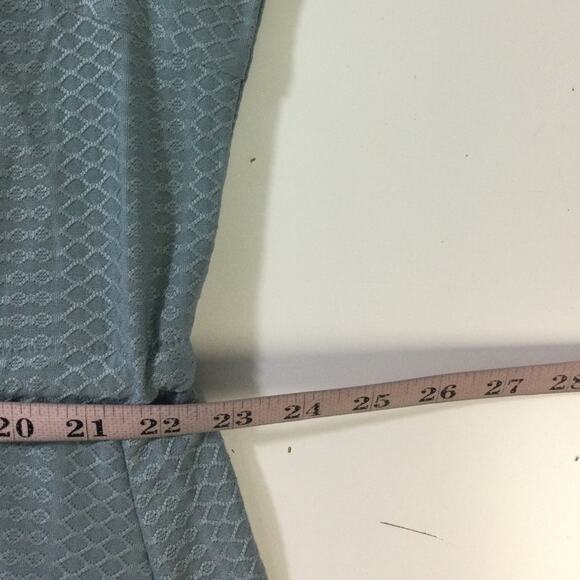 BLOOMCHIC 22-24 3X Plus Sage Green Textured Waist Tie Knit Midi Dress NWT B159 - Picture 7 of 12